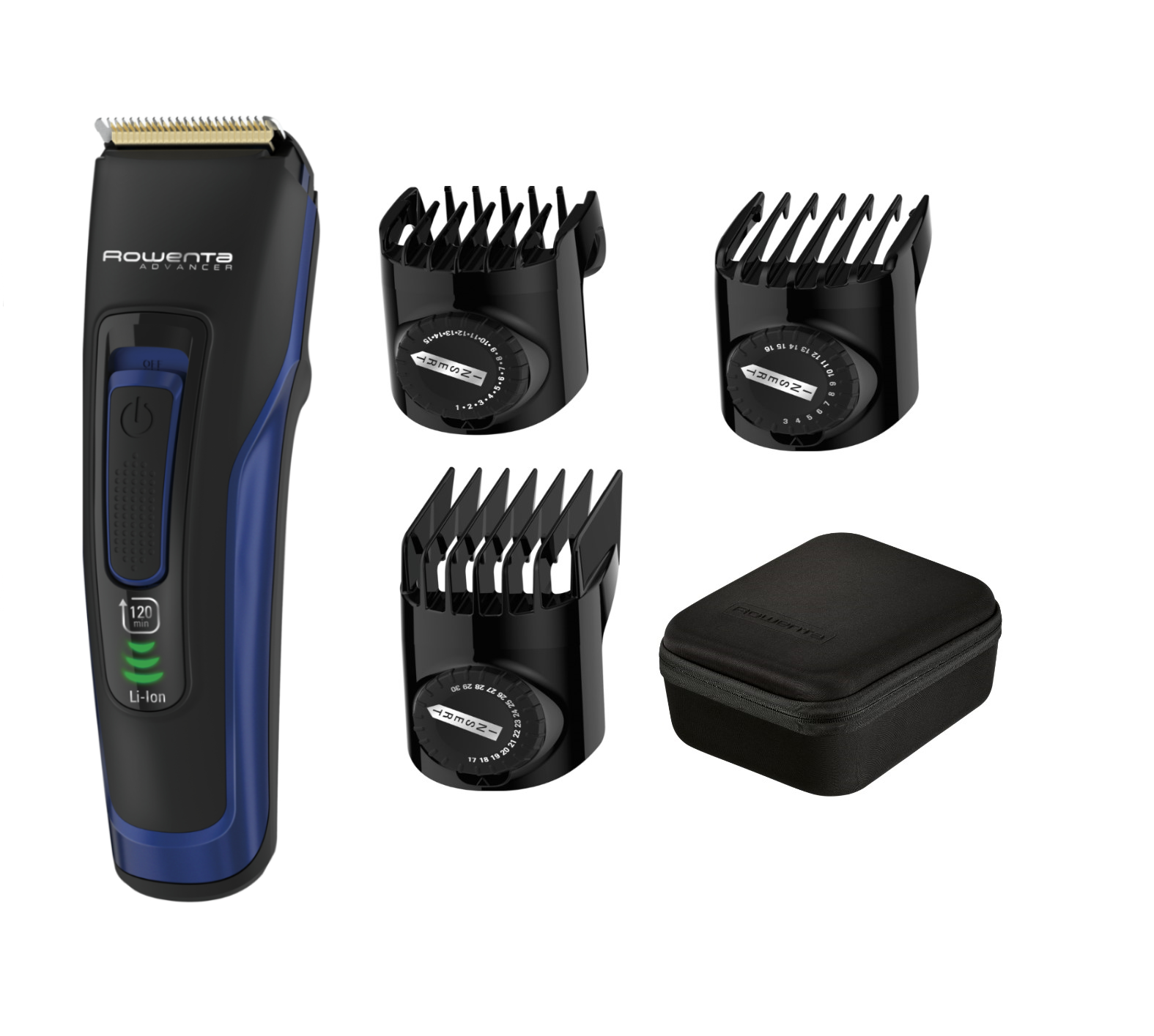 Машинка для стрижки волос Advancer TN5220F1 ROWENTA Advancer TN5220F1, цвет черный/синий